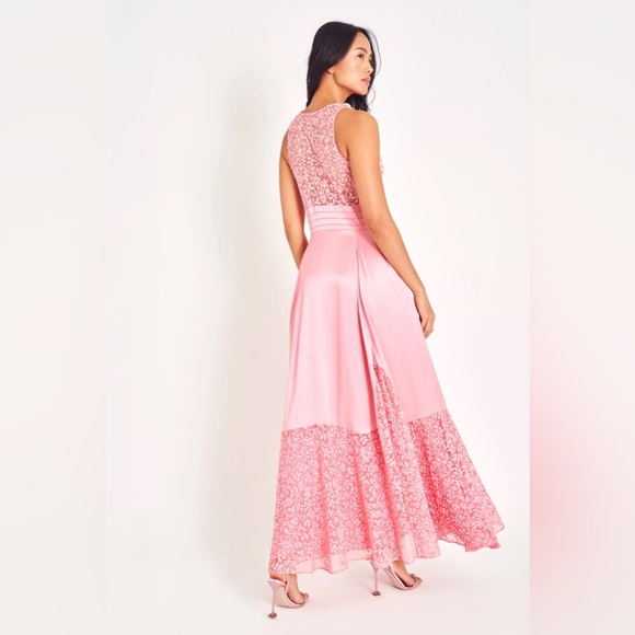 LoveShakeFancy Mirette Silk Gown SZ 6 in Powder Pink - Picture 6 of 16